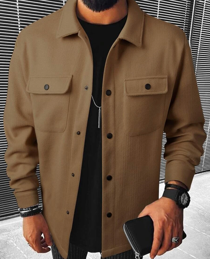 Men’s Button Down Shirt – Relaxed Fit – Chest Pockets