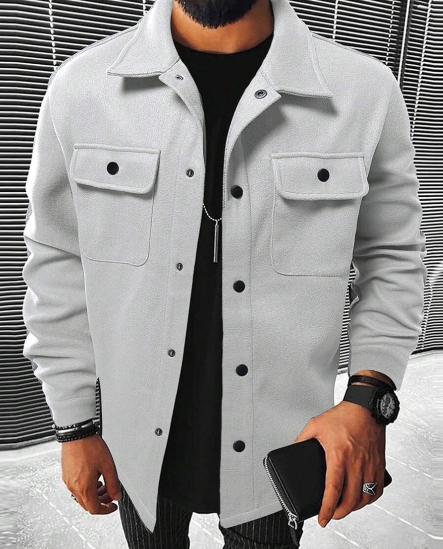 Men’s Button Down Shirt – Relaxed Fit – Chest Pockets