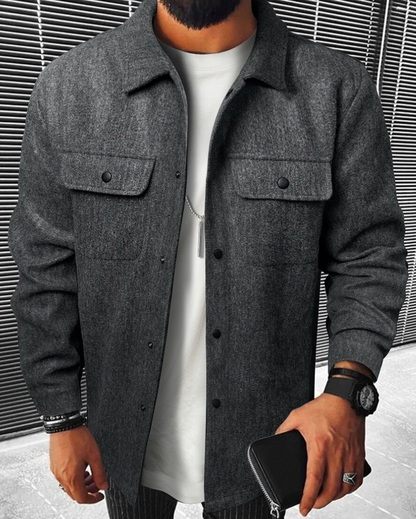 Men’s Button Down Shirt – Relaxed Fit – Chest Pockets
