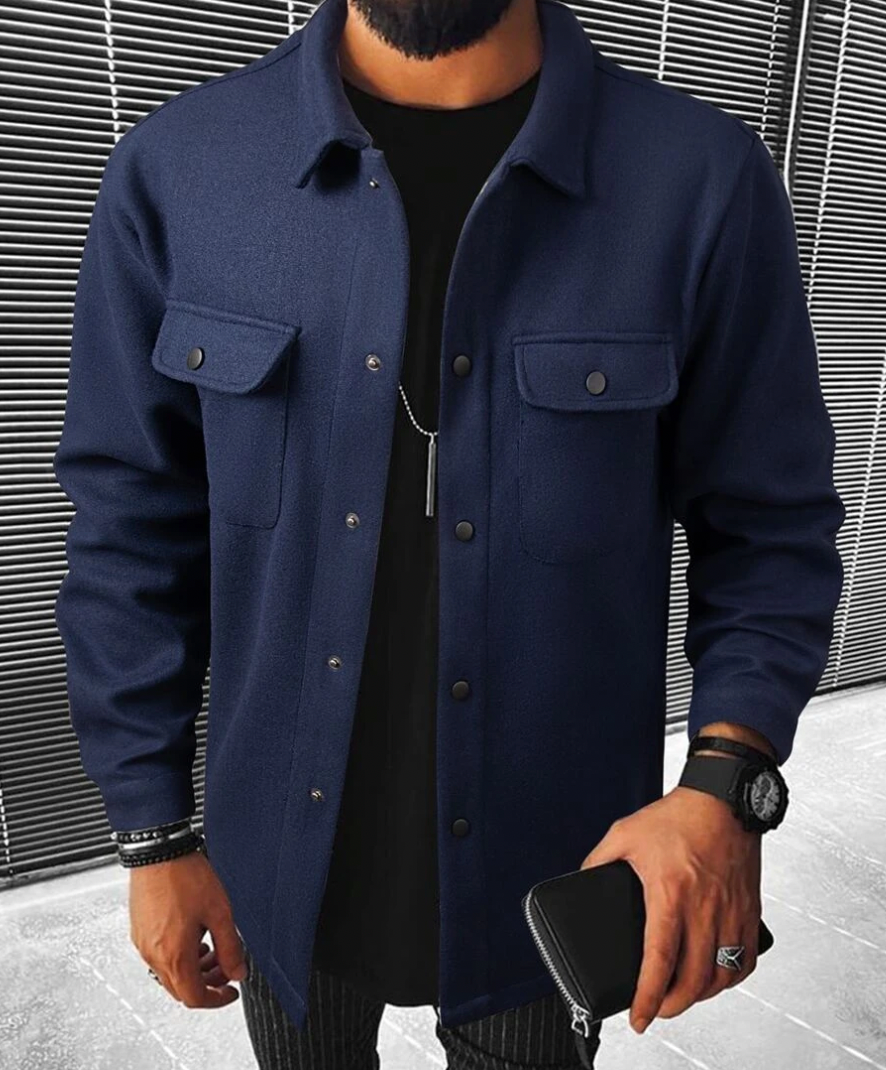 Men’s Button Down Shirt – Relaxed Fit – Chest Pockets