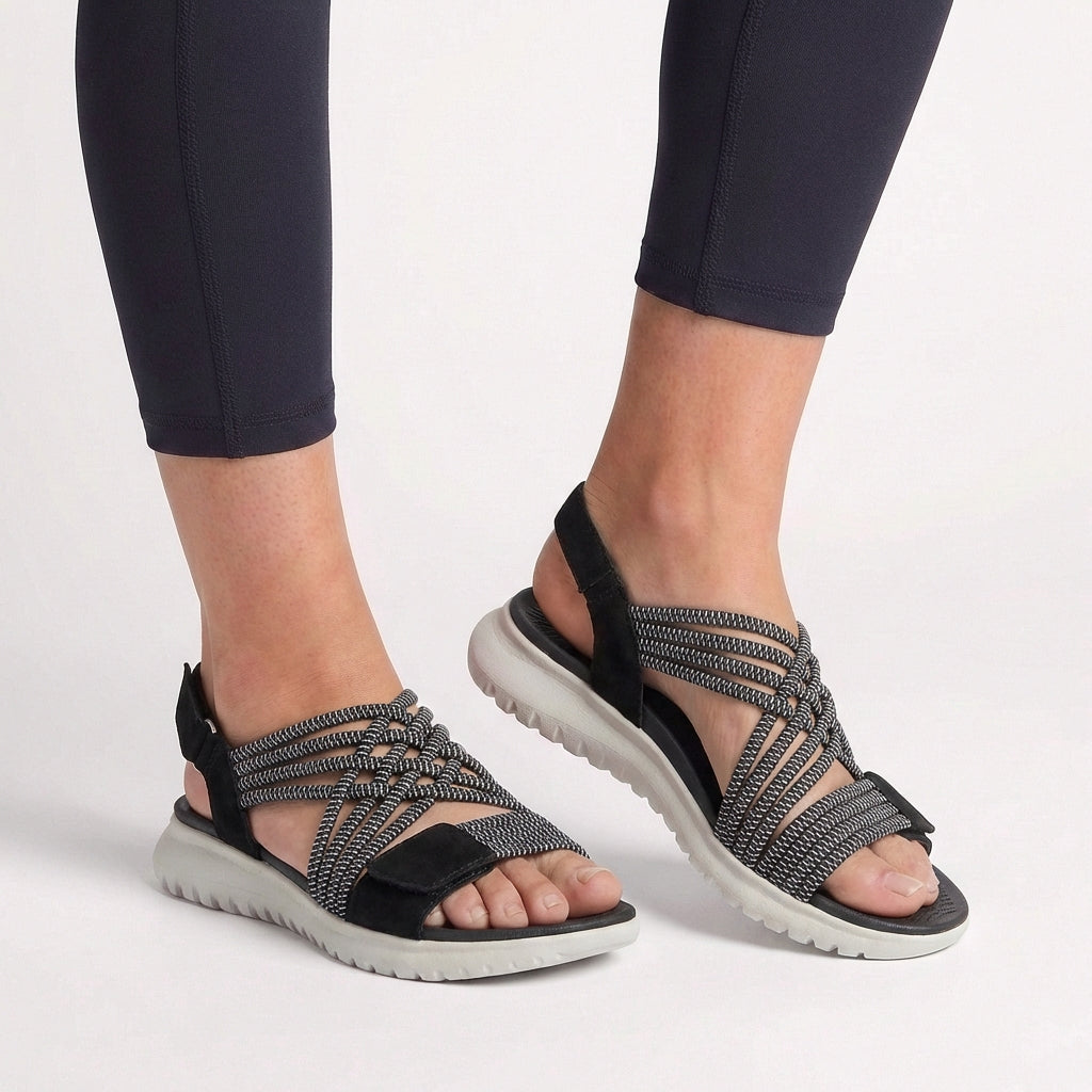 Rosie Orthopedic Comfort Fit Sandals | Criss-Cross Straps Open Toe Sandals