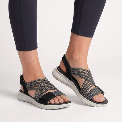 Rosie Orthopedic Comfort Fit Sandals | Criss-Cross Straps Open Toe Sandals