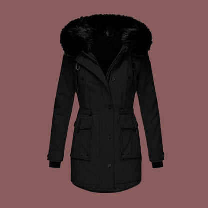 Women’s Waterproof Jacket – Tailored Fit – Mid-Length – Hooded