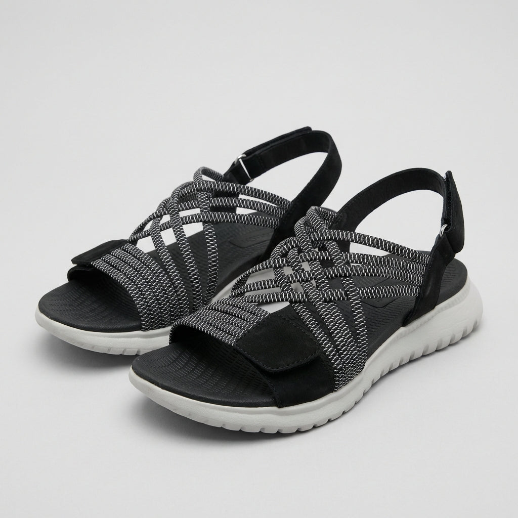 Rosie Orthopedic Comfort Fit Sandals | Criss-Cross Straps Open Toe Sandals