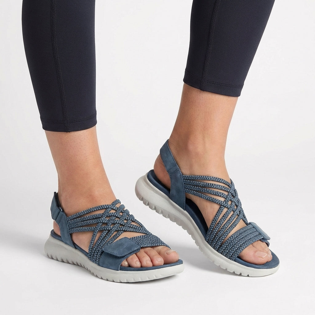 Rosie Orthopedic Comfort Fit Sandals | Criss-Cross Straps Open Toe Sandals