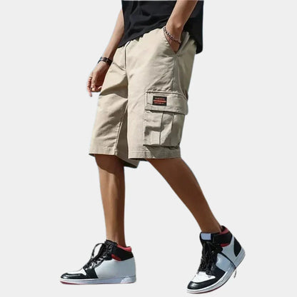 Men’s Cargo Shorts – Relaxed Fit – Breathable Blend – Knee Length – Multi Pocket