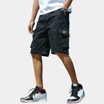Men’s Cargo Shorts – Relaxed Fit – Breathable Blend – Knee Length – Multi Pocket