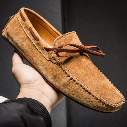 Men’s Loafers – Sleek Fit – Breathable Blend – Moccasin Stitch – Textured Grip Sole
