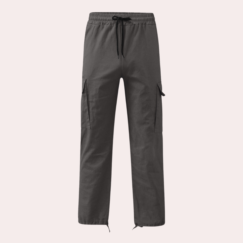 Men’s Cargo Pants – Relaxed Fit – Straight Leg – Cotton Blend – Utility Pockets