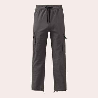 Men’s Cargo Pants – Relaxed Fit – Straight Leg – Cotton Blend – Utility Pockets