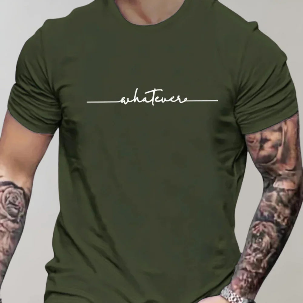 Men’s T-Shirt – Regular Fit – Soft Knit – Short Sleeve – Graphic Casual Wear