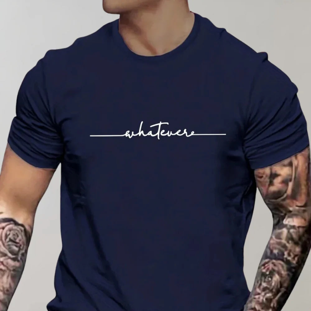 Men’s T-Shirt – Regular Fit – Soft Knit – Short Sleeve – Graphic Casual Wear