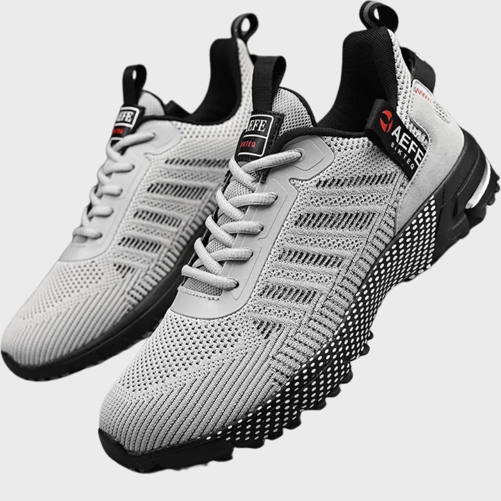 Men’s Sports Shoes – Soft Knit Upper – Cushioned Chunky Sole