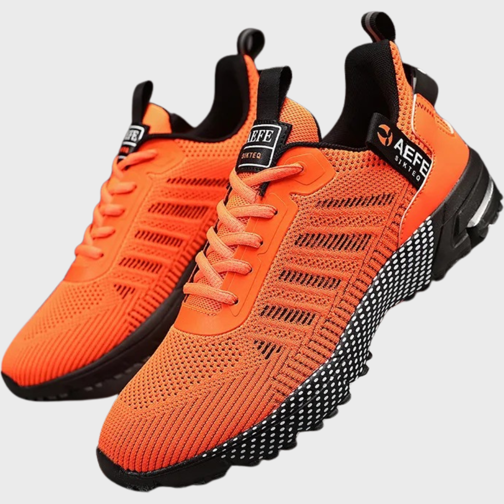 Men’s Sports Shoes – Soft Knit Upper – Cushioned Chunky Sole