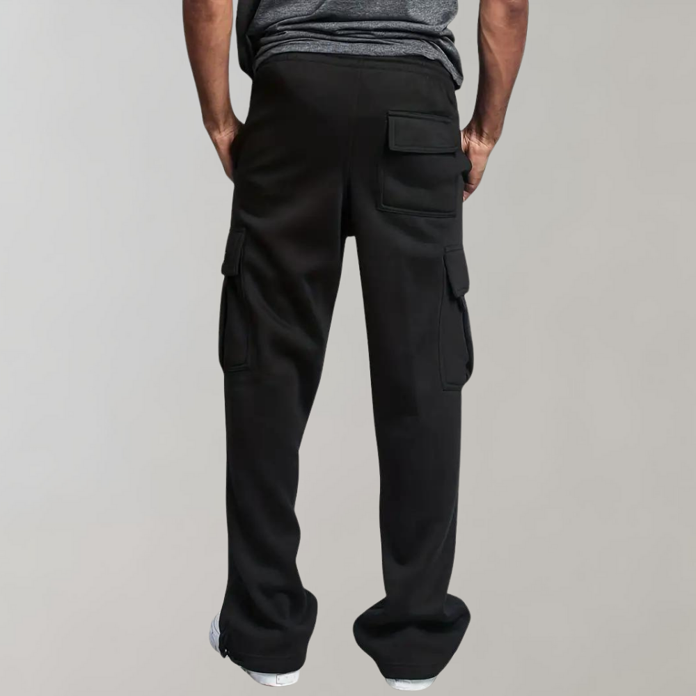 Benjamin Relaxed Fit Cargo Pants | Cargo Pockets Drawstring Waist Cargo Pants