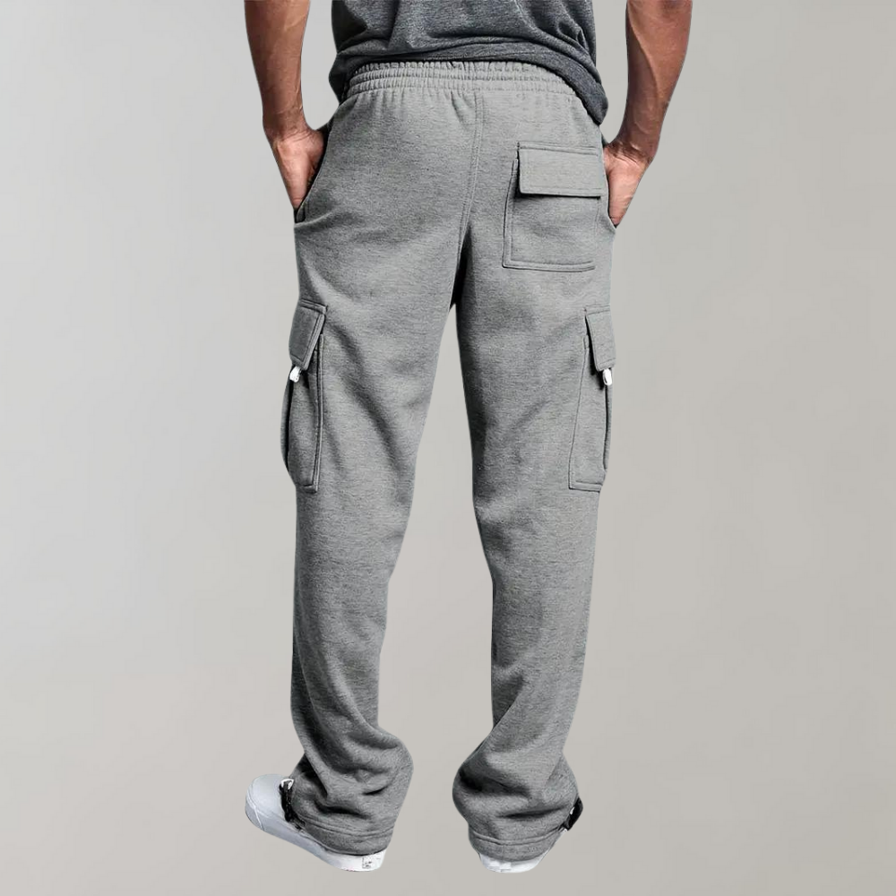 Benjamin Relaxed Fit Cargo Pants | Cargo Pockets Drawstring Waist Cargo Pants