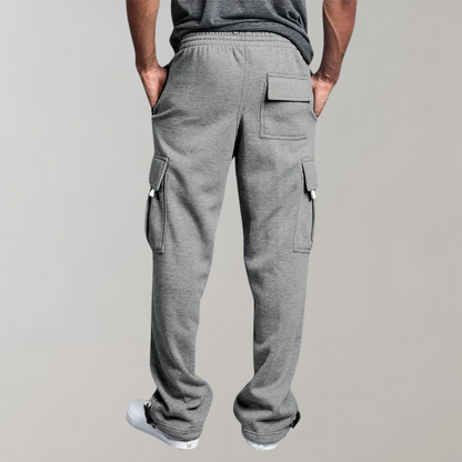 Benjamin Relaxed Fit Cargo Pants | Cargo Pockets Drawstring Waist Cargo Pants