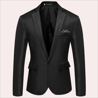 Sebastian Tailored Fit Blazer | Notched Lapel Button Closure Blazer