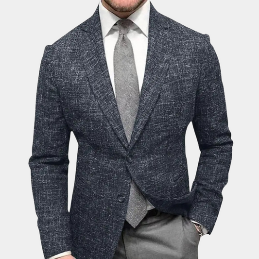 Men’s Blazer – Slim Fit – Two-Button – Notched Lapel – Structured Shoulders