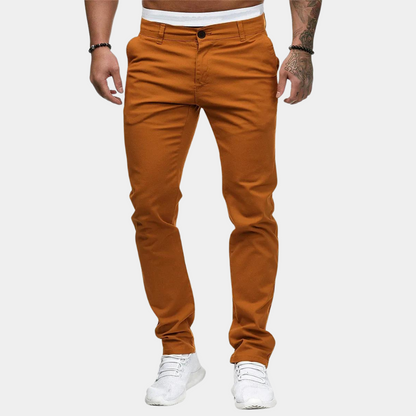 Men’s Casual Pants – Slim Fit – Cotton – Full Length Everyday Wear