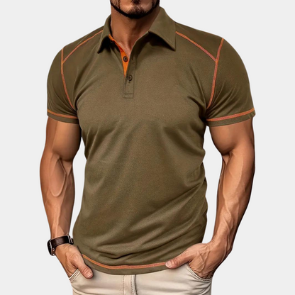 Men’s Polo Shirt – Slim Fit – Soft Knit – Short Sleeve – Tailored Casual Style