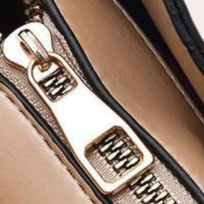 Women’s Handbag – Structured Design – Gold Hardware – Medium Size with Charm Detail