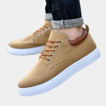 Men’s Casual Shoes – Breathable Fabric – Low-Top Lace-Up – All-Day Comfort