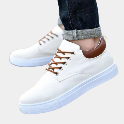 Men’s Casual Shoes – Breathable Fabric – Low-Top Lace-Up – All-Day Comfort