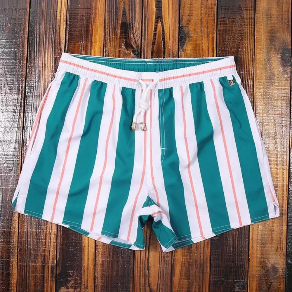 Men’s Swim Shorts – Relaxed Fit – Quick Dry – Breathable Blend – Above Knee – Drawstring Waist