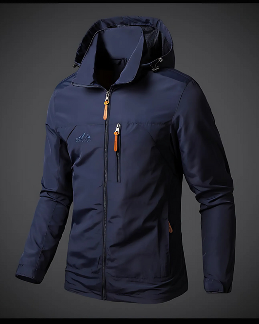 Men’s Jacket – Lightweight Wind-Resistant – Hooded – Relaxed Fit – Outdoor Casual