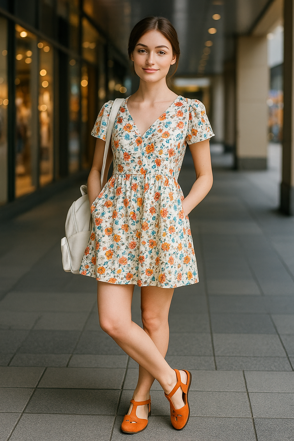 Women’s Flat Sandals – Open Toe – Cushioned Insole – Cut-Out Strap – Casual Fit