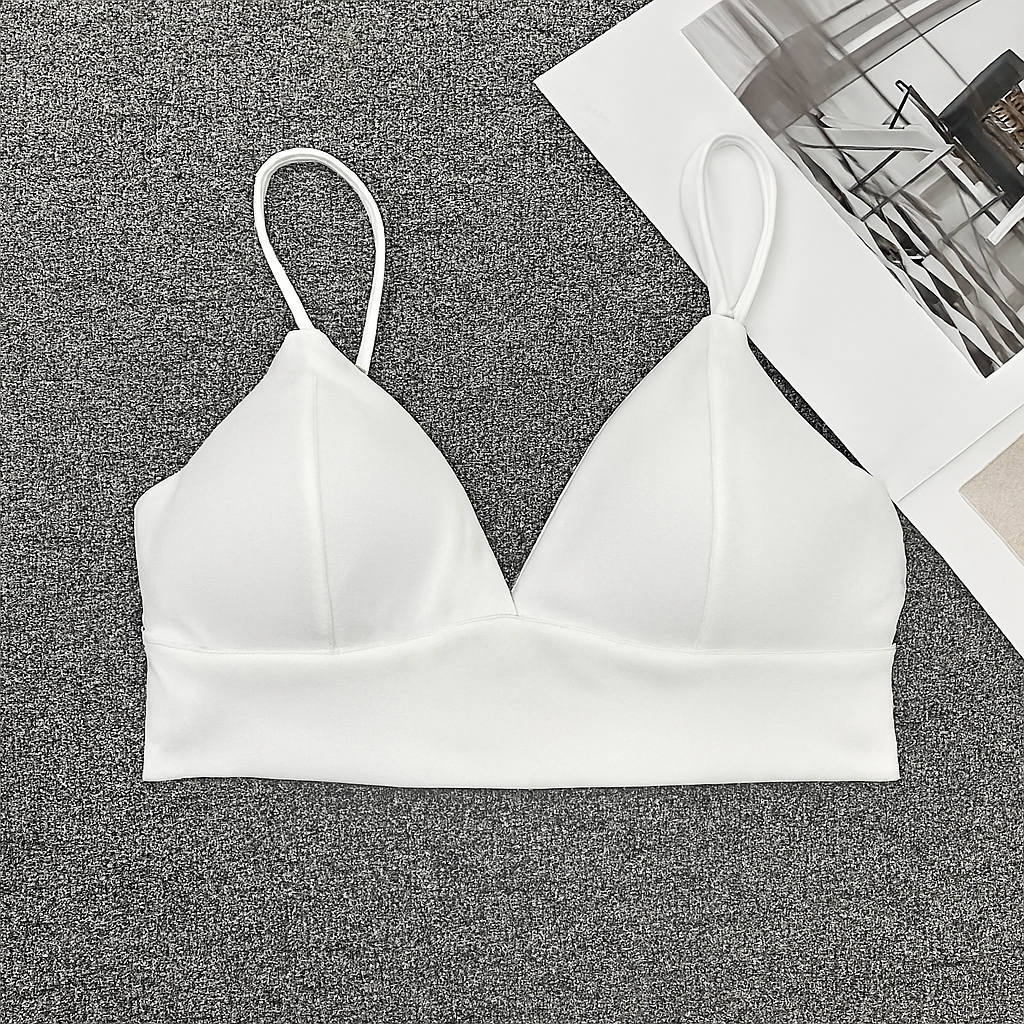 Women’s Bralette – Slim Fit – V-Neck – Adjustable Straps – Breathable Blend – Light Support