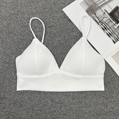 Women’s Bralette – Slim Fit – V-Neck – Adjustable Straps – Breathable Blend – Light Support