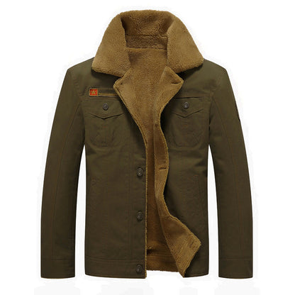 Oscar Regular Fit Field Jacket | Sherpa Collar Button Front Field Jacket