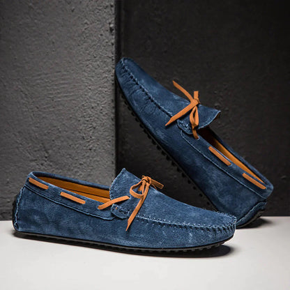 Men’s Loafers – Sleek Fit – Breathable Blend – Moccasin Stitch – Textured Grip Sole