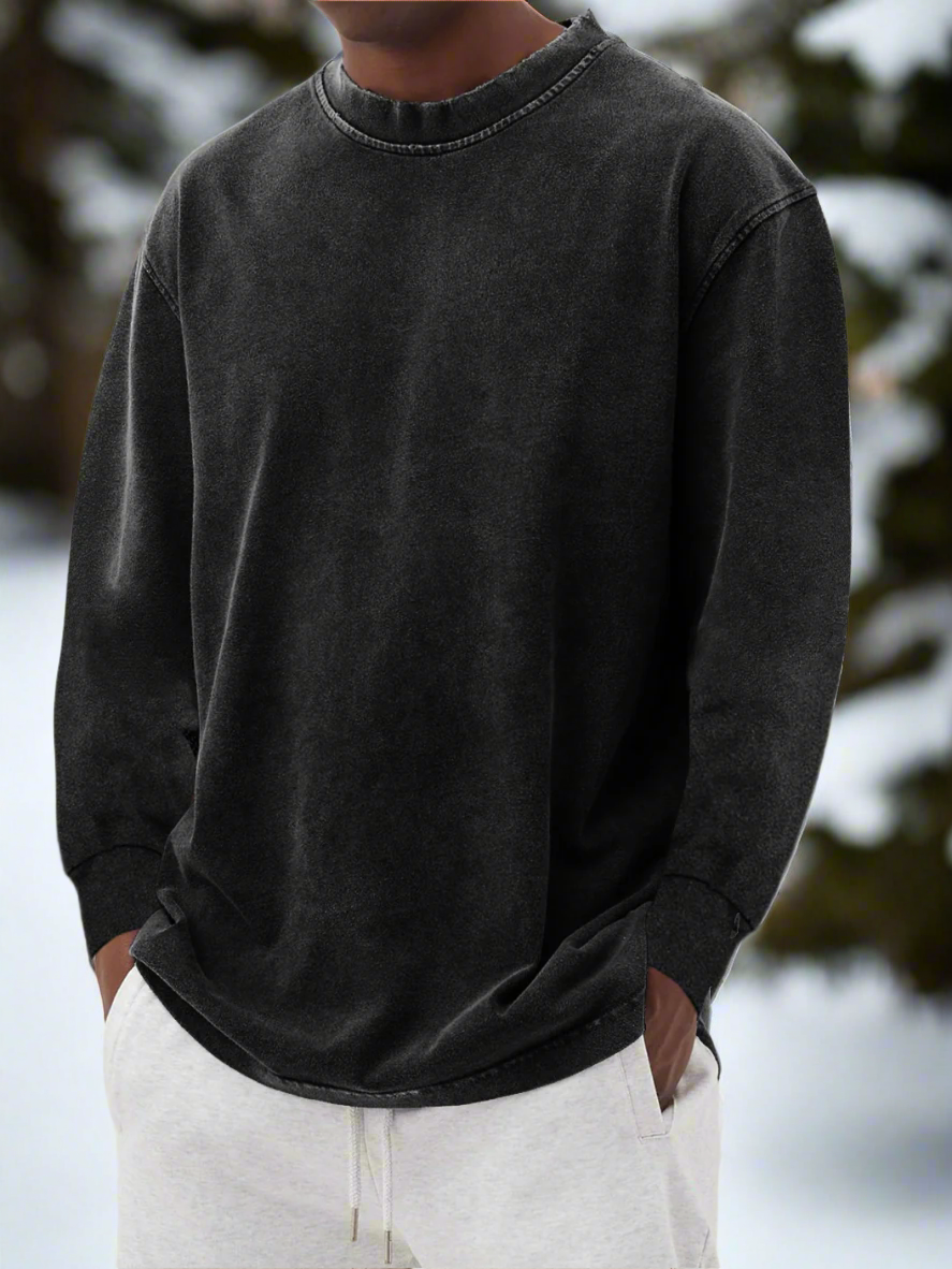 Men’s Crewneck Sweater – Soft Knit – Relaxed Fit – Long Sleeve Casual Style