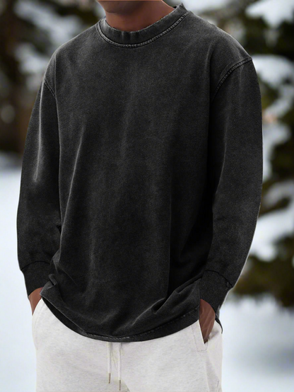 Men’s Crewneck Sweater – Soft Knit – Relaxed Fit – Long Sleeve Casual Style