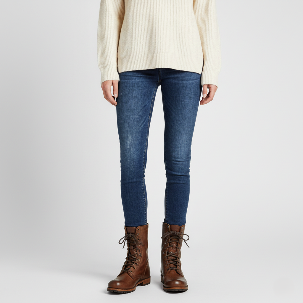 Women’s Ankle Boots – Leather Lace-Up – Structured Fit – Durable Outdoor Sole