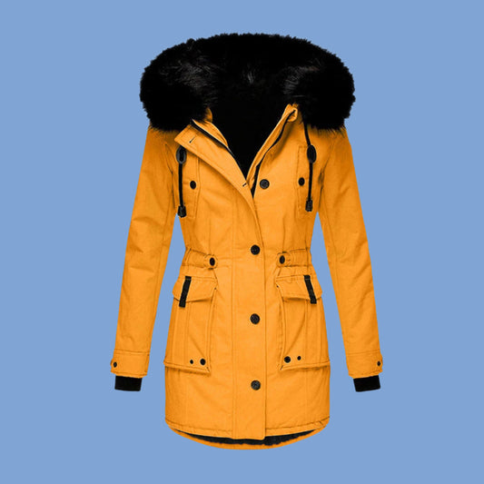Women’s Waterproof Jacket – Tailored Fit – Mid-Length – Hooded