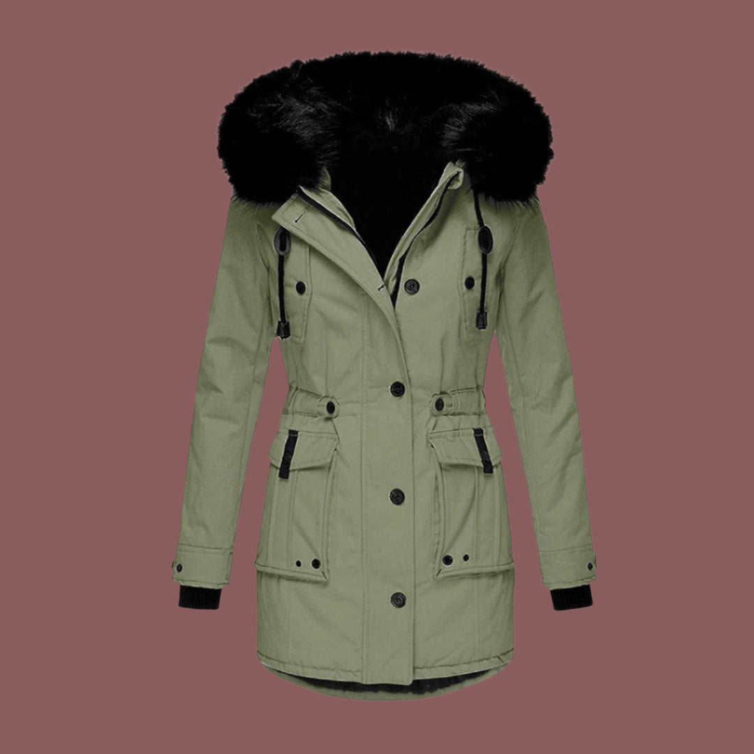 Women’s Waterproof Jacket – Tailored Fit – Mid-Length – Hooded