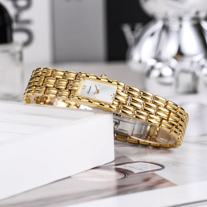 Isabella Rectangle Wristwatch | Roman Dial Link Bracelet Wristwatch