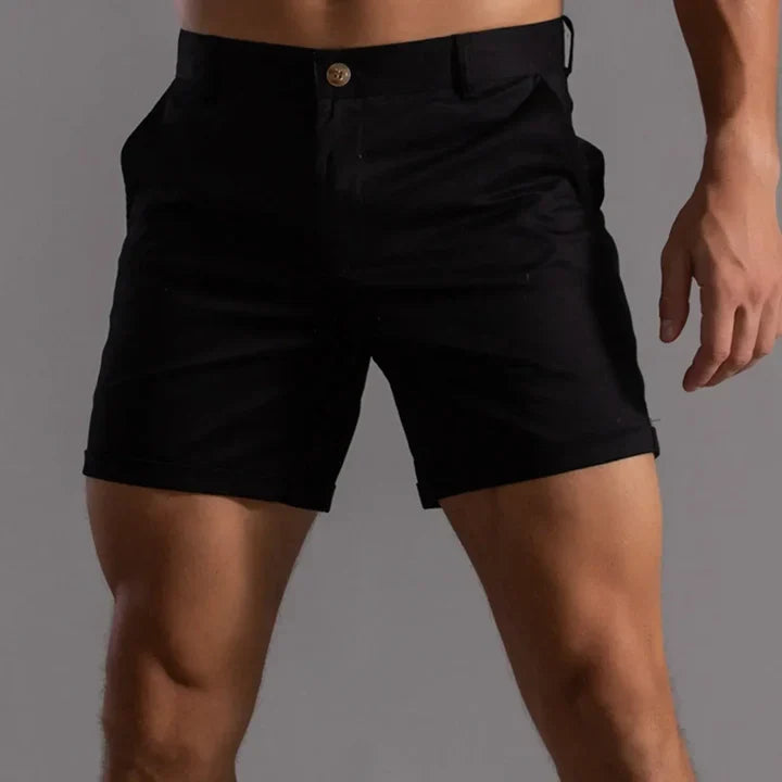 Men’s Shorts – Slim Fit – Tailored Look – Breathable Blend – Mid Length