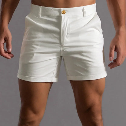 Men’s Shorts – Slim Fit – Tailored Look – Breathable Blend – Mid Length
