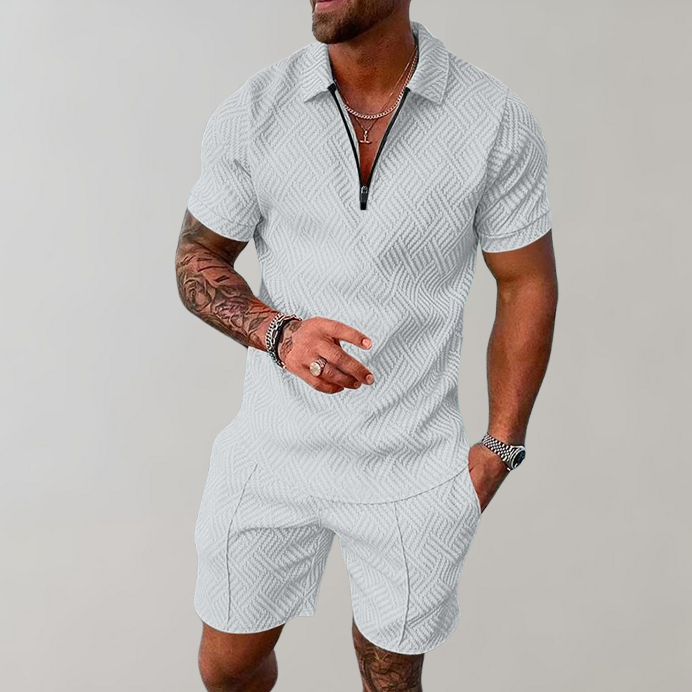 Modern Black Short Set: Effortless Style for Men