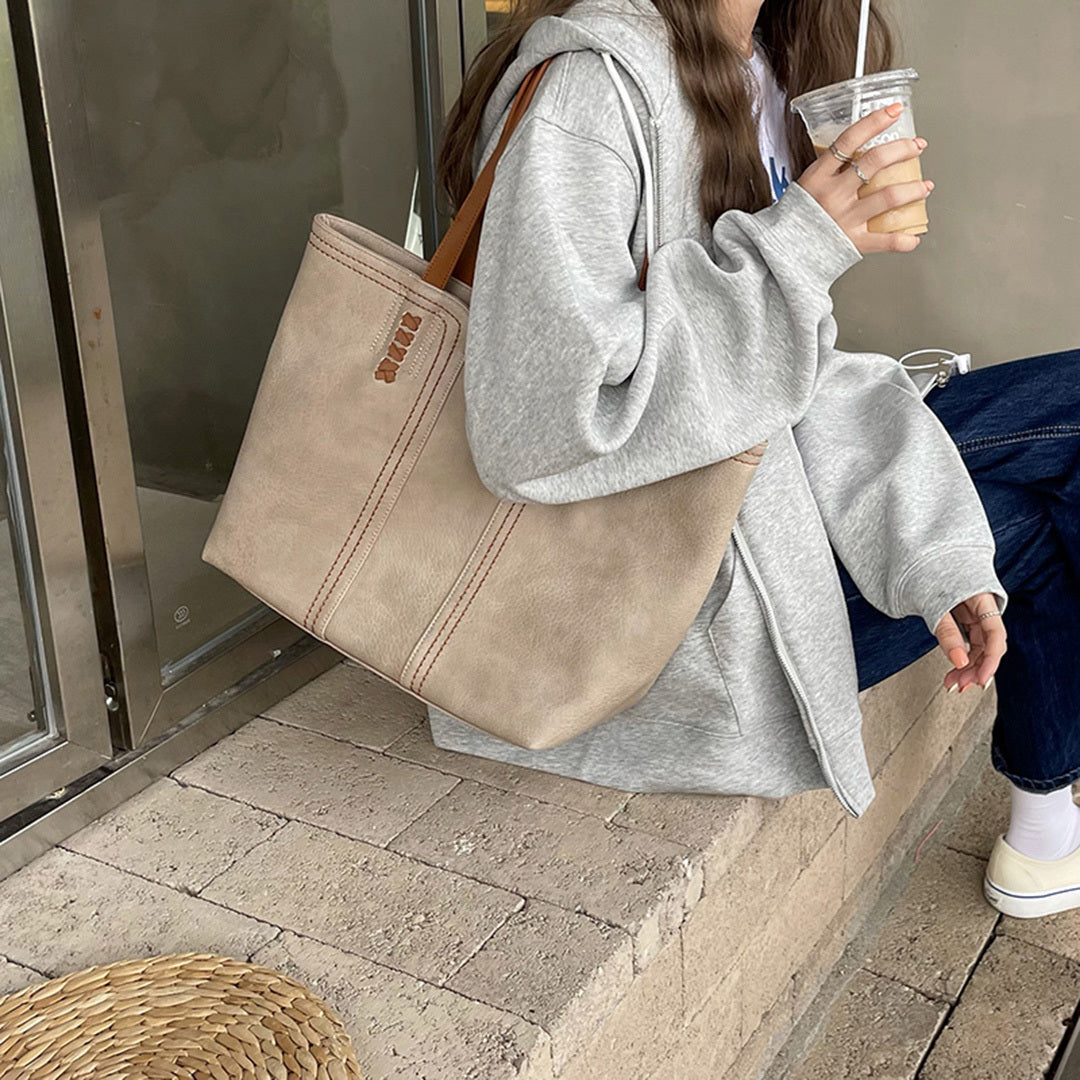 Women’s Tote Bag – Structured Design – Soft Textured Finish – Dual Handle Style