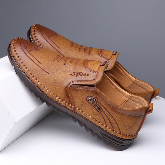 Men’s Loafers – Slip-On Design – Soft Textured Finish – Lightweight Comfortable Sole
