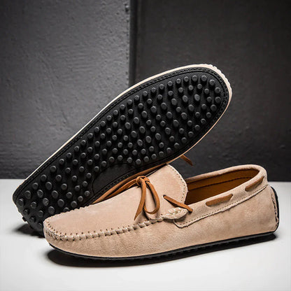 Men’s Loafers – Sleek Fit – Breathable Blend – Moccasin Stitch – Textured Grip Sole