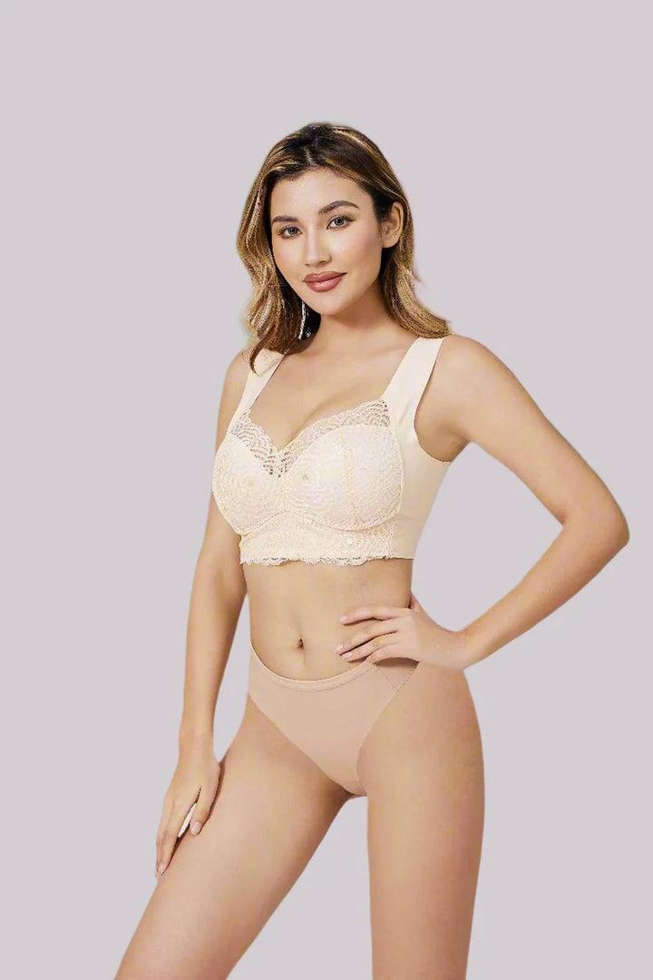 Women’s Bra – Supportive Fit – Lace Detail – Wide Straps – Breathable Blend – Extended Band