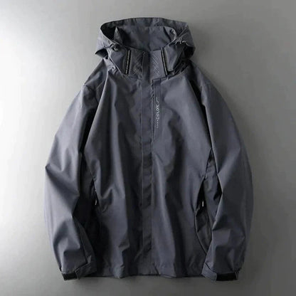 Men’s Windbreaker Jacket – Water-Resistant – Relaxed Fit – Hooded – Zip Pockets