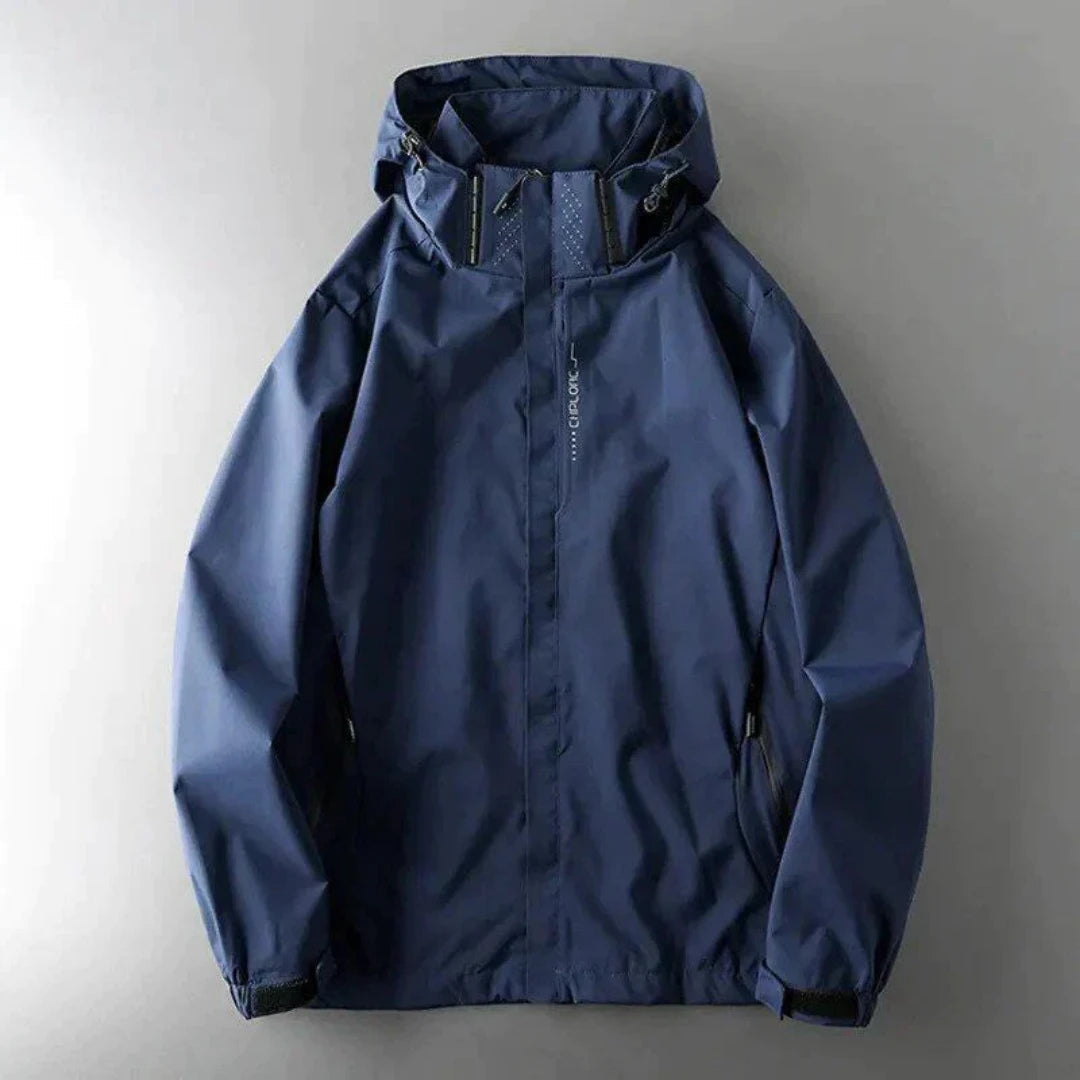 Men’s Windbreaker Jacket – Water-Resistant – Relaxed Fit – Hooded – Zip Pockets